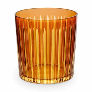 L'Objet Prism Amber Double Old Fashioned Glasses - Set of 4 | Kneen & Co