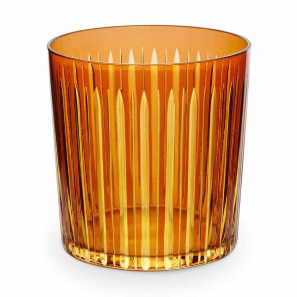 L'Objet Prism Amber Double Old Fashioned Glasses - Set of 4 | Kneen & Co