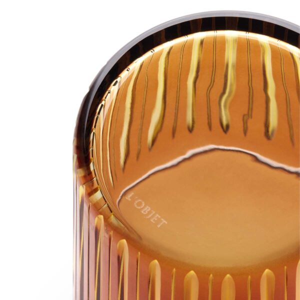 L'Objet Prism Amber Double Old Fashioned Glasses - Set of 4 | Kneen & Co