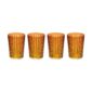 L'Objet Prism Amber Highball Glasses - Set of 4 | Kneen & Co
