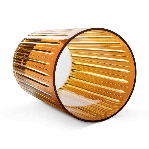 L'Objet Prism Amber Highball Glasses - Set of 4 | Kneen & Co
