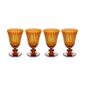 L'Objet Prism Amber Wine Glasses - Set of 4 | Kneen & Co
