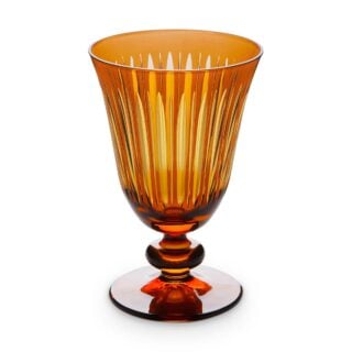 L'Objet Prism Amber Wine Glasses - Set of 4 | Kneen & Co