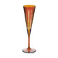 L'Objet Prism Amber Champagne Flutes - Set of 4 | Kneen & Co