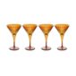 L'Objet Prism Amber Martini Glasses - Set of 4 | Kneen & Co