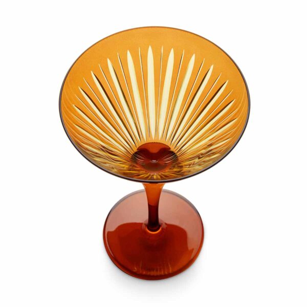 L'Objet Prism Amber Martini Glasses - Set of 4 | Kneen & Co