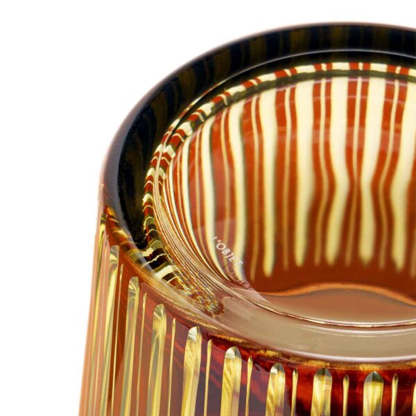 L'Objet Prism Amber Ice Bucket + Tongs | Kneen & Co