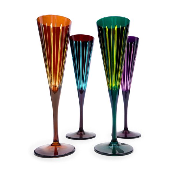LOBJET-PRISM-ASSORTED-Glassware-PS0040-champagne-group03-1200x1200-100KB L'Objet Prism Assorted Champagne Flutes - Set of 4 | Kneen & Co