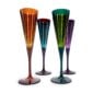 L'Objet Prism Assorted Champagne Flutes - Set of 4 | Kneen & Co