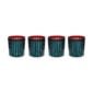 L'Objet Prism Bordeaux Double Old Fashioned Glasses - Set of 4 | Kneen & Co