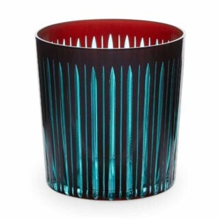 L'Objet Prism Bordeaux Double Old Fashioned Glasses - Set of 4 | Kneen & Co