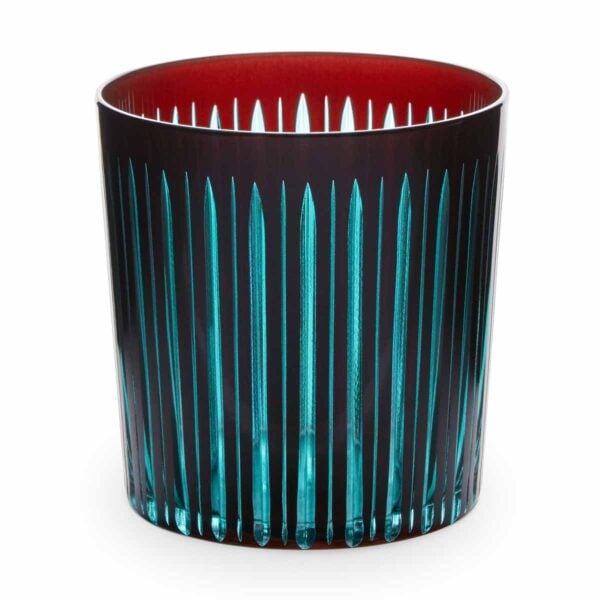 L'Objet Prism Bordeaux Double Old Fashioned Glasses - Set of 4 | Kneen & Co