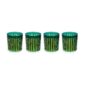 L'Objet Prism Green Double Old Fashioned Glasses - Set of 4 | Kneen & Co