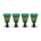 L'Objet Prism Green Wine Glasses - Set of 4 | Kneen & Co