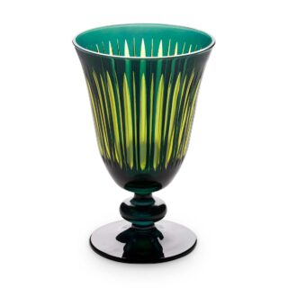 L'Objet Prism Green Wine Glasses - Set of 4 | Kneen & Co