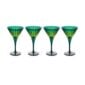 L'Objet Prism Green Martini Glasses - Set of 4 | Kneen & Co