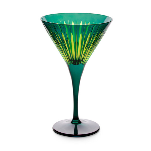 L'Objet Prism Green Martini Glasses - Set of 4 | Kneen & Co