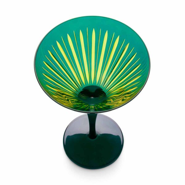 L'Objet Prism Green Martini Glasses - Set of 4 | Kneen & Co