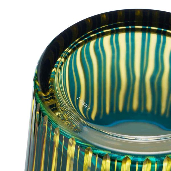 L'Objet Prism Green Ice Bucket + Tongs | Kneen & Co