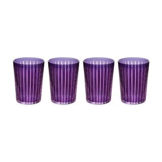 L'Objet Prism Purple Highball Glasses - Set of 4 | Kneen & Co