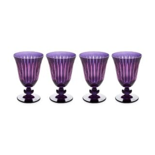 L'Objet Prism Purple Wine Glasses - Set of 4 | Kneen & Co