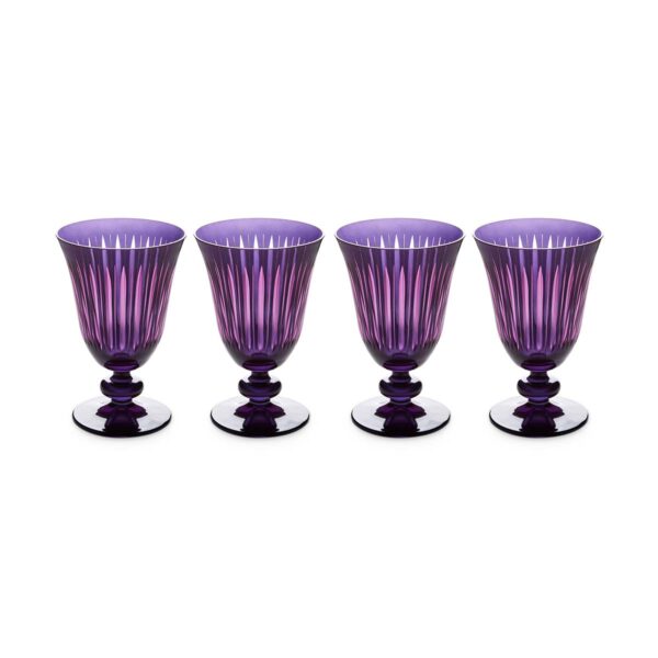 L'Objet Prism Purple Wine Glasses - Set of 4 | Kneen & Co