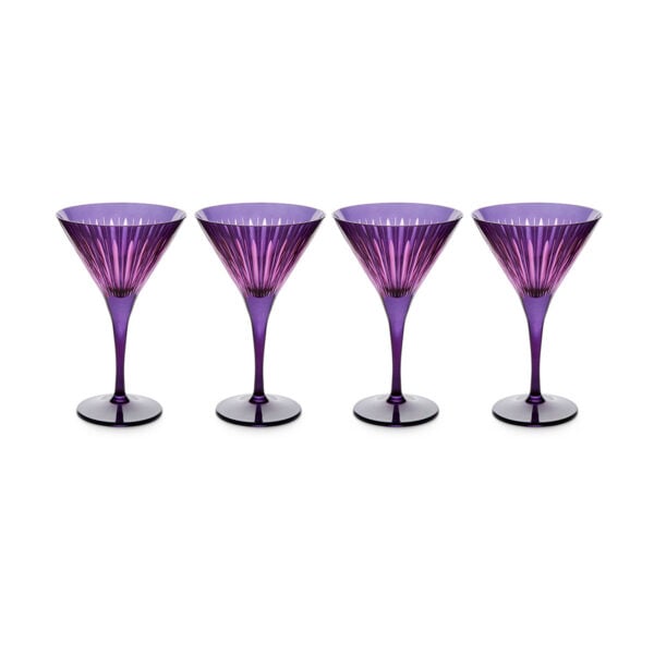 LOBJET-PRISM-PURPLE-Glassware-PS4042-martini-group-1200x1200-100KB L'Objet Prism Purple Martini Glasses - Set of 4 | Kneen & Co