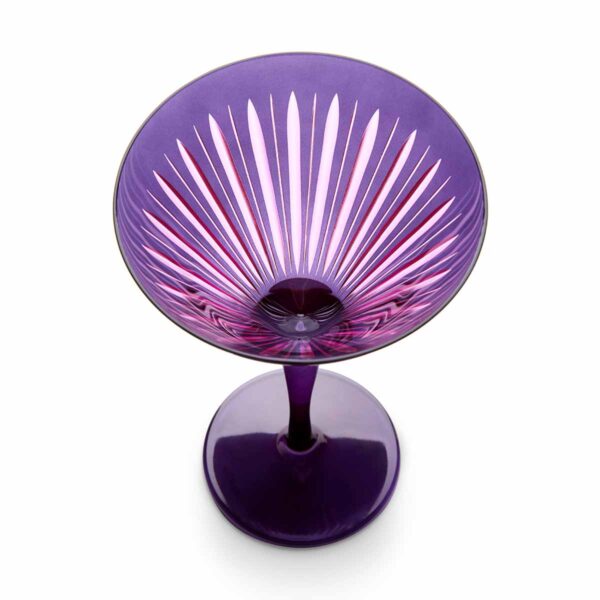 LOBJET-PRISM-PURPLE-Glassware-PS4042b-1200x1200-100KB L'Objet Prism Purple Martini Glasses - Set of 4 | Kneen & Co