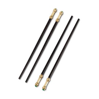 L'Objet Chopsticks in Gold - Set of 2 Pairs