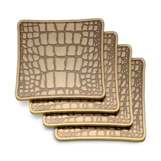 L'Objet Crocodile Coasters - Set of 4 | Kneen & Co