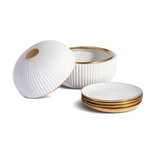 L'objet Ionic Box + Plates (Set of 4) | Kneen & Co