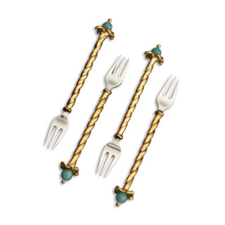 L'Objet Fortuny Venise Cocktail Forks - Set of 4 | Kneen & Co