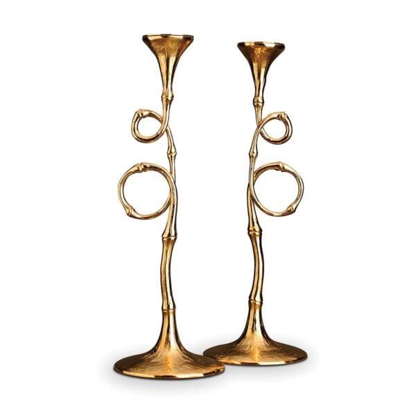 LOBJET-TableAccssrs-EVOCA-Layer 1-1200x1200-100KB L'objet Evoca Gold Candlesticks (Set of 2) | Kneen & Co
