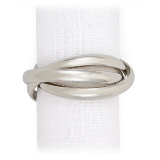 L'Objet Three Ring Napkin Jewels - Set of 4 | Kneen & Co