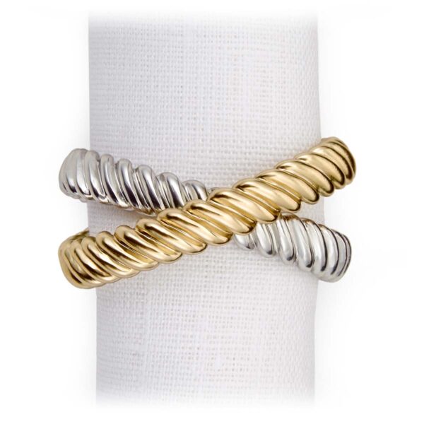 LOBJET-TableAccssrs-NapkinRings-NJ3202-1200x1200-100KB L'Objet Deco Twist Napkin Jewels - Set of 4 | Kneen & Co