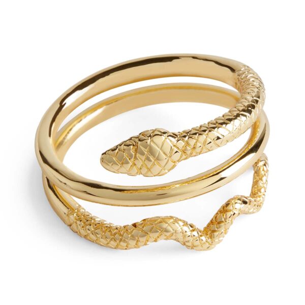 LOBJET-TableAccssrs-NapkinRings-NJ4811b-1200x1200-100KB L'Objet Snake Napkin Rings in Gold - Set of 4 | Kneen & Co
