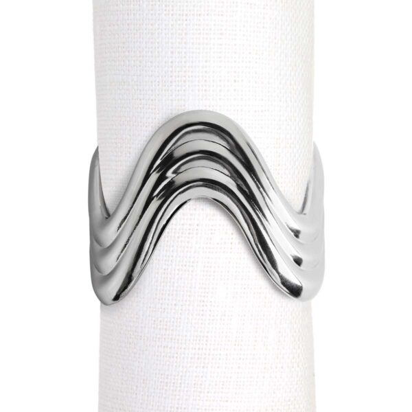 LOBJET-TableAccssrs-NapkinRings-NJ5110a-1200x1200-100KB L'Objet Ripple Napkin Rings in Platinum - Set of 4 | Kneen & Co