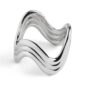 L'Objet Ripple Napkin Rings in Platinum - Set of 4 | Kneen & Co
