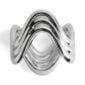 L'Objet Ripple Napkin Rings in Platinum - Set of 4 | Kneen & Co