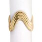 L'Objet Ripple Napkin Rings in Gold - Set of 4 | Kneen & Co