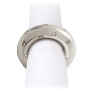 L'Objet Stars Napkin Jewels in Platinum with Crystals - Set of 4