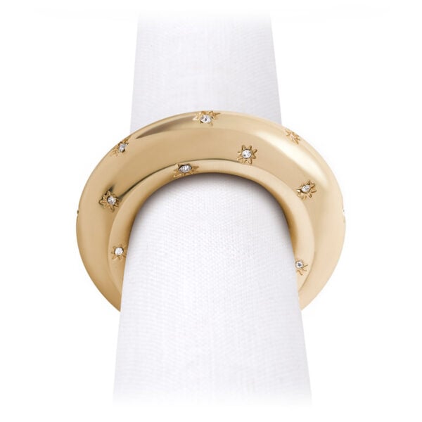 LOBJET-TableAccssrs-NapkinRings-NJ5801a-1200x1200-100KB L'Objet Stars Napkin Jewels in Gold with Crystals - Set of 4 | Kneen & Co