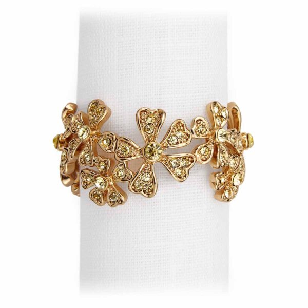 L'Objet Garland Napkin Jewels in Gold - Set of 4 | Kneen & Co