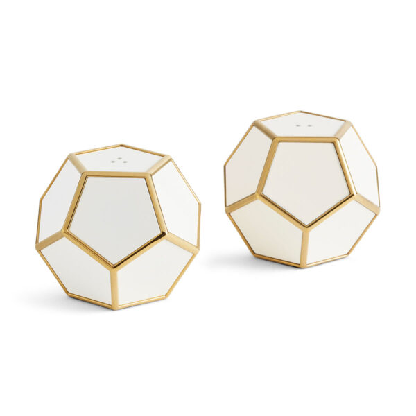 L'Objet Pentagon Spice Jewels in White/Gold | Kneen & Co