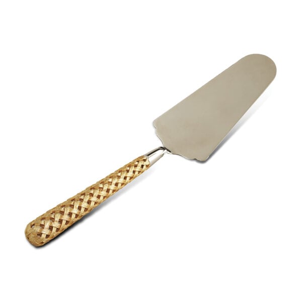 L’Objet Braid Cake Server in Gold | Kneen & Co