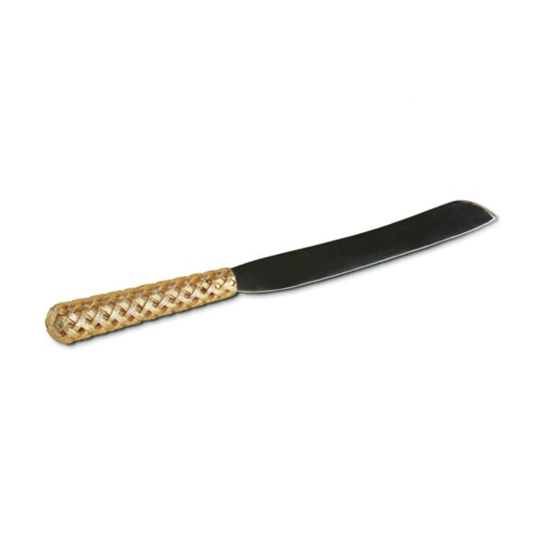 L'Objet Braid Cake/Bread Knife in Gold | Kneen & Co