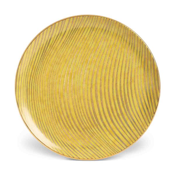 L'Objet Fortuny Delphi Yellow Dinner Plate | Kneen & Co