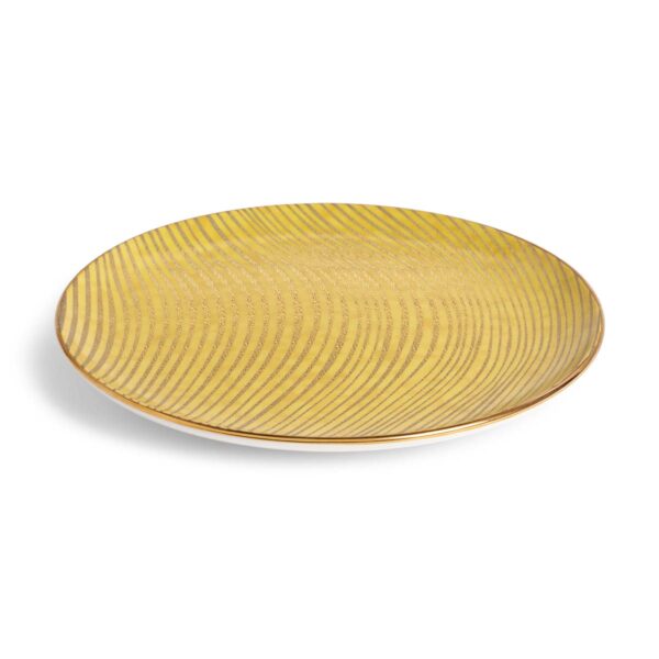 L'Objet Fortuny Delphi Yellow Dinner Plate | Kneen & Co