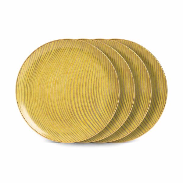 L'Objet Fortuny Delphi Yellow Dinner Plate | Kneen & Co