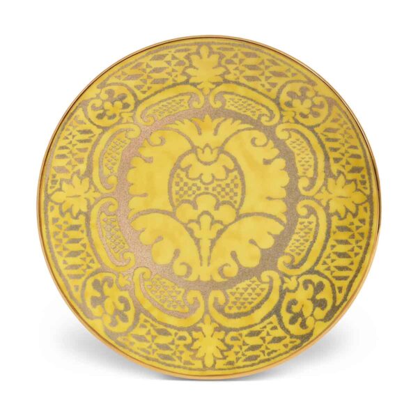 L'Objet Fortuny Orsini Yellow Dessert Plate – Set of 4 | Kneen & Co